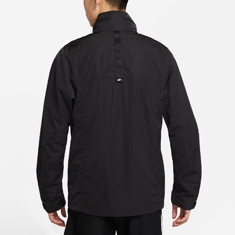 Nike Premium Essentials M65 Unlined Retractable Jacket Coat Black DC6771-010