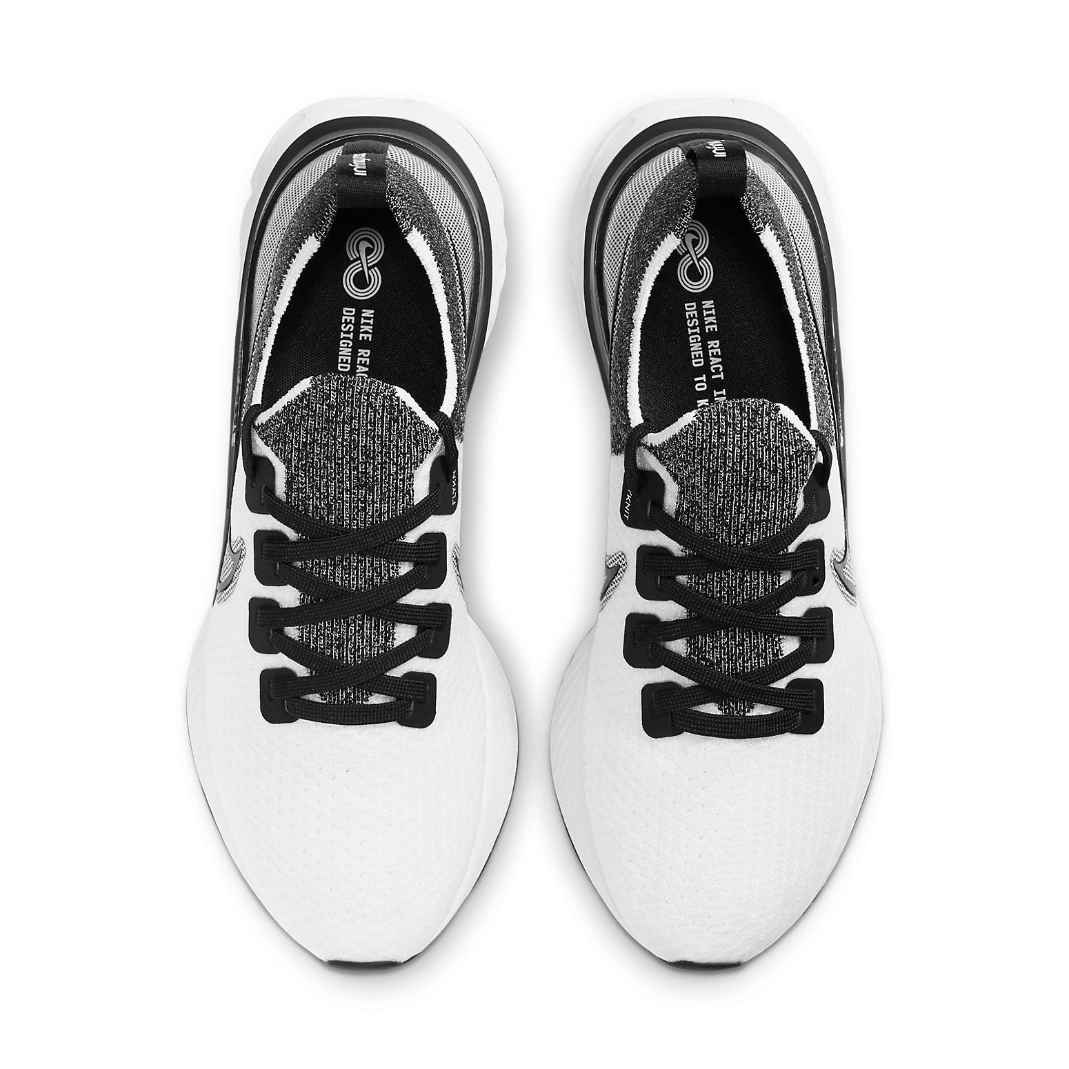 Nike React Infinity Run Flyknit 'Black White' CD4371-010