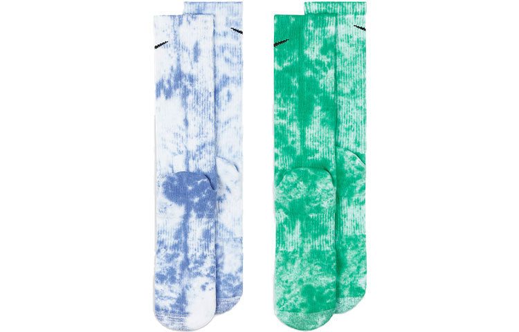 Nike Everyday Plus Tie-Dye Sports Stockings Unisex 2 Pairs Purple/Green DM3407-903