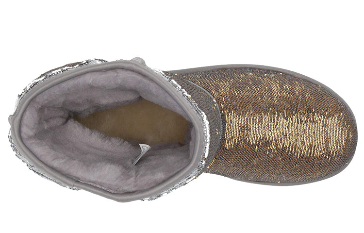 (WMNS) UGG Snow Boots 'Grey Silver' 9248759-GRAY
