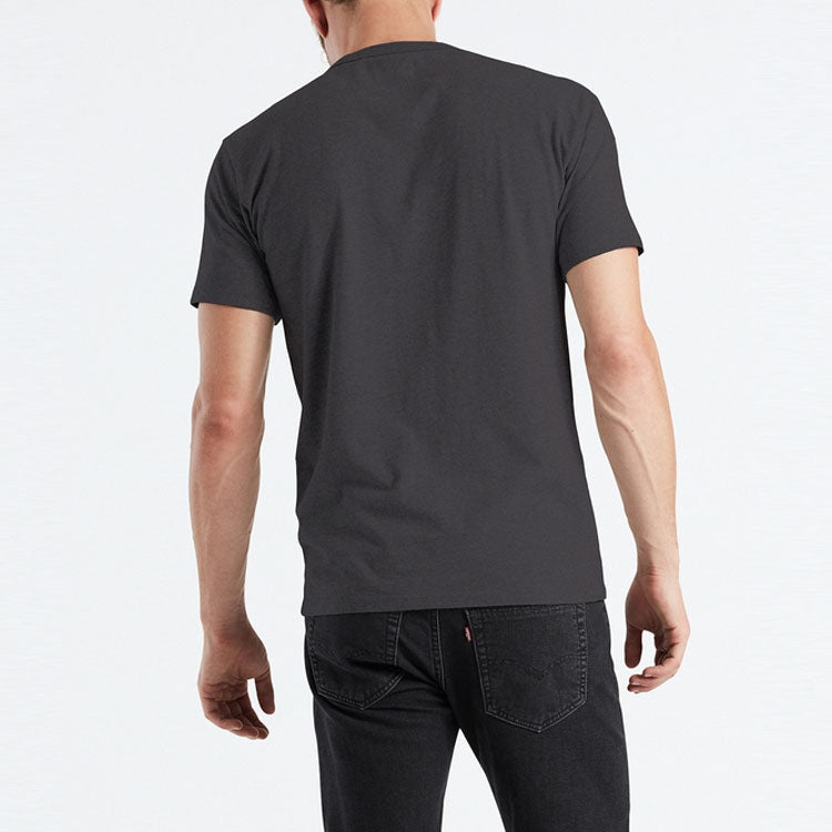 Men's Levis Logo Printing Casual Short Sleeve Black 34201-0028