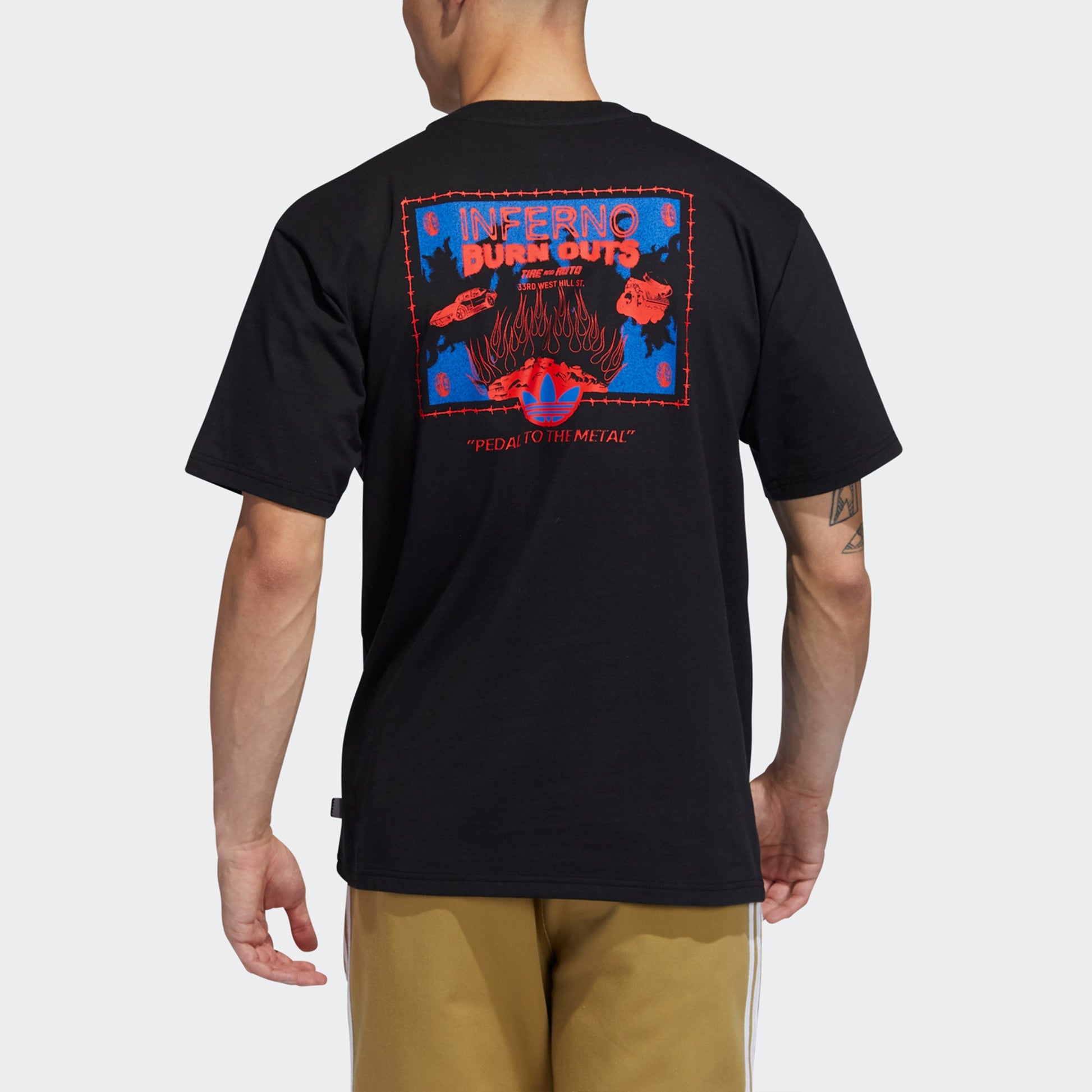 adidas originals Casual Sports Pocket Round Neck Short Sleeve Black FM7304