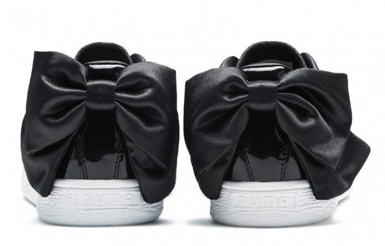 (WMNS) PUMA Basket Bow Patent 'Black' 368118-01
