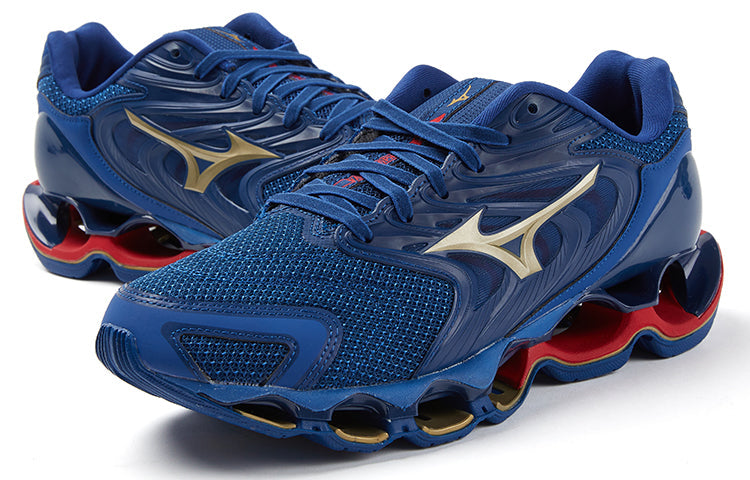 Mizuno Wave Prophecy 12S 'Dark Blue Gold Wine Red' J1GC234906