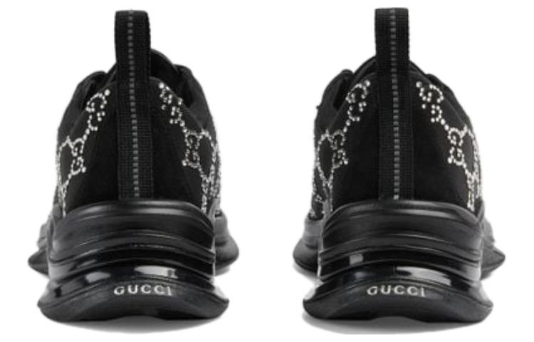 (WMNS) Gucci Run GG Crystal Sneaker 'Black' 758088-FACG4-1099