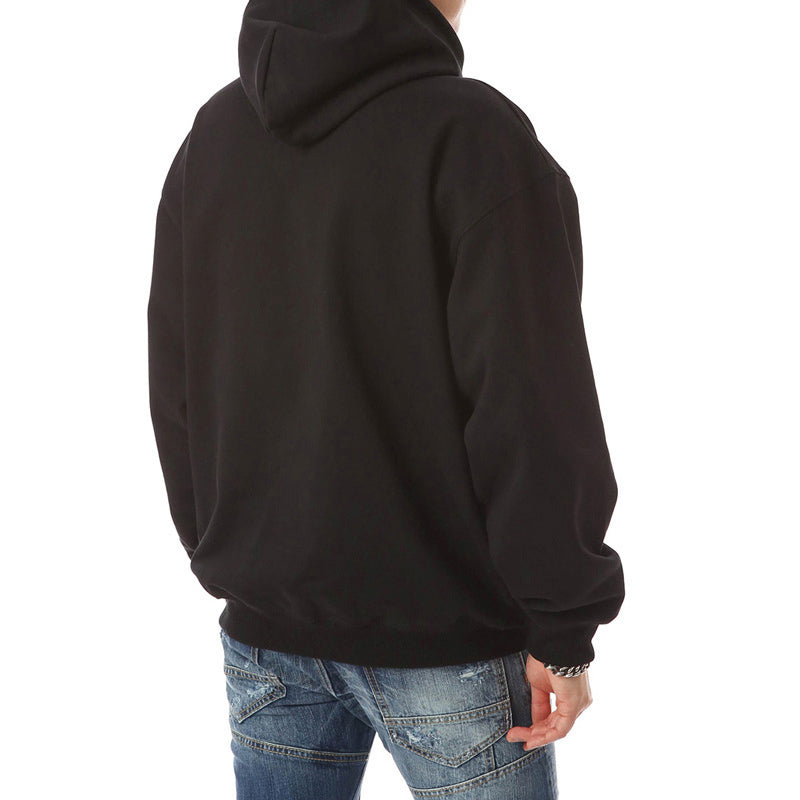 (WMNS) Balenciaga Dropped Shoulder Sleeves Alphabet Hoodie Black 570798TYK271000