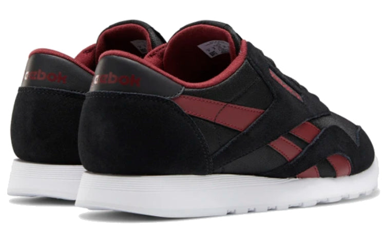 Reebok Classic Nylon Running Shoes Black/Red FV9323