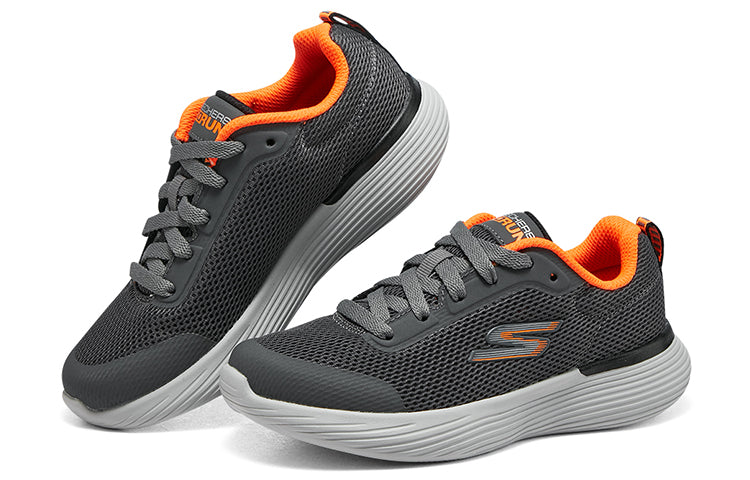 (GS) Skechers Go Run 400 V2 Omega 'Grey Orange' 405100L-CCOR