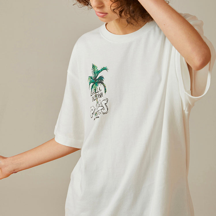 PJs Vigor Printing Short Sleeve Unisex White 20SSTS1023-P