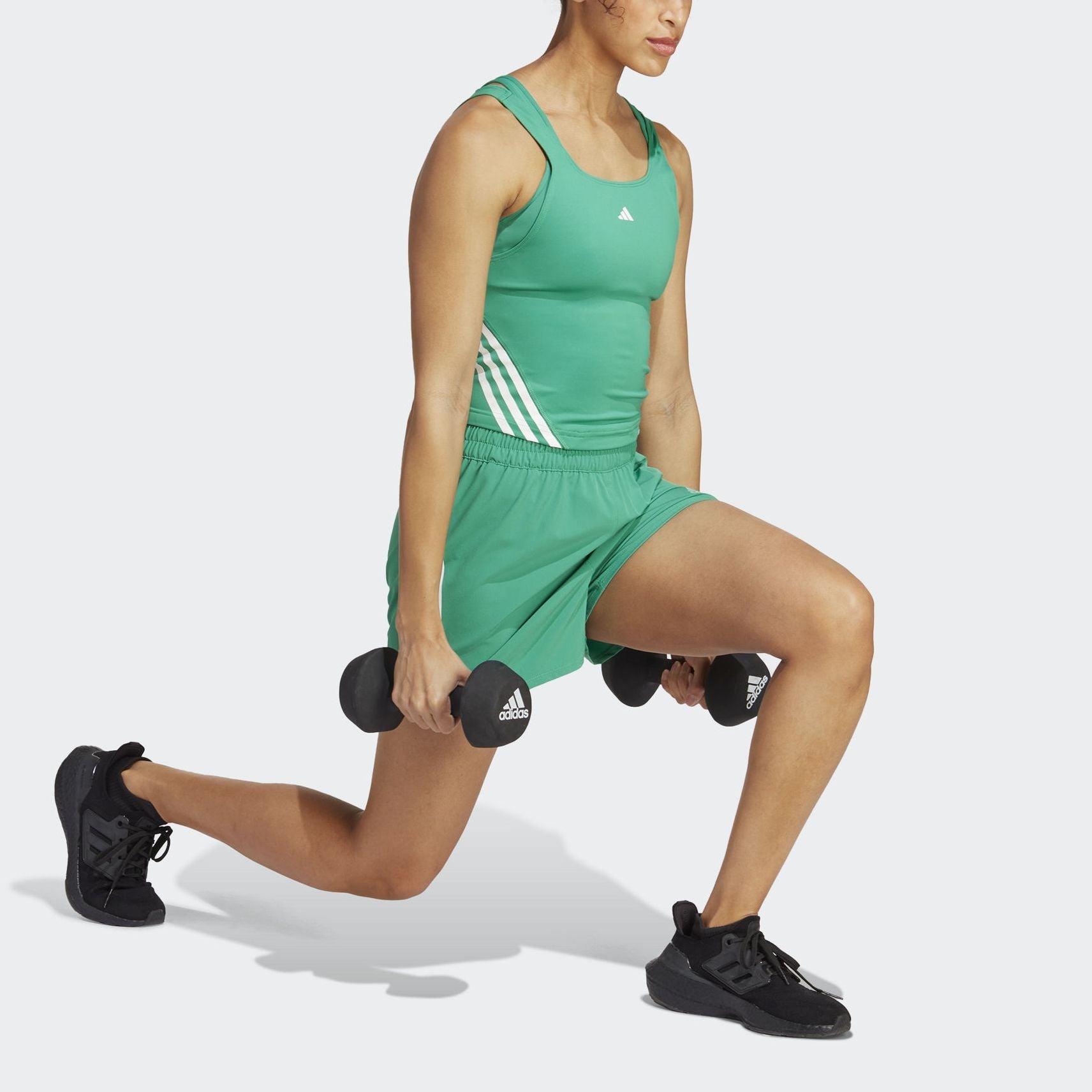 (WMNS) adidas Essentials 3-stripes Shorts 'Green' HS2363