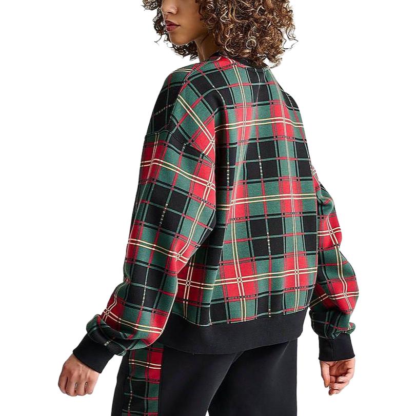 (WMNS) Air Jordan Brooklyn Fleece Crew 'Green Red' DV1996-010