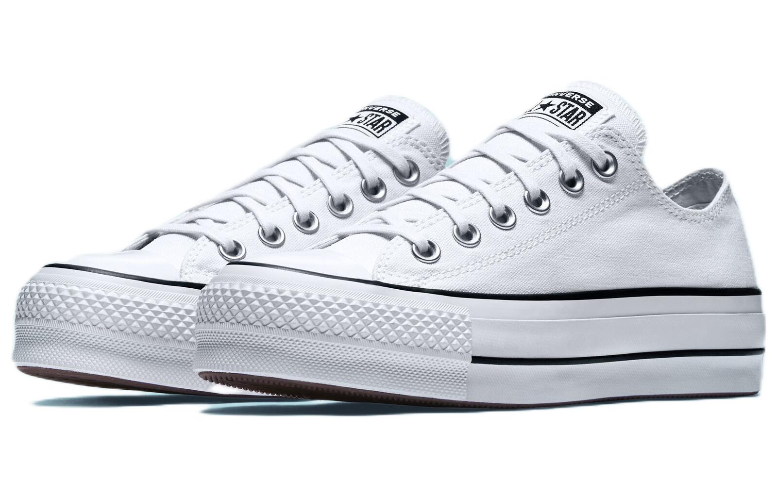 (WMNS) Converse Chuck Taylor All Star Lift Low 'White Black' 560251F