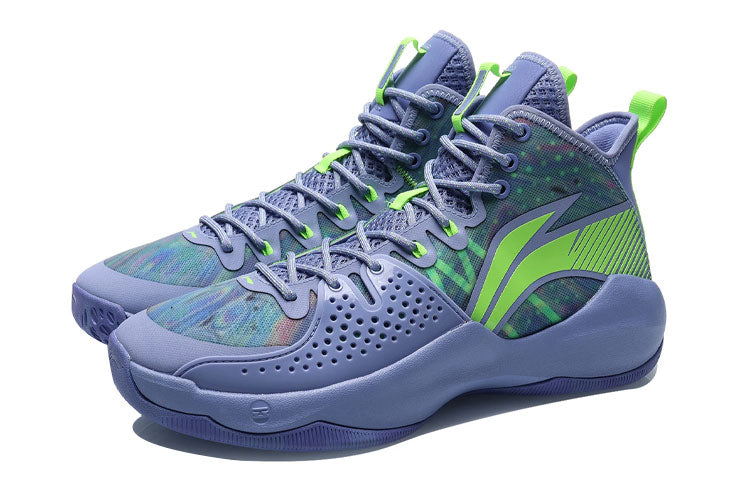 Li-Ning Combat High 'Purple Green' ABAR059-4