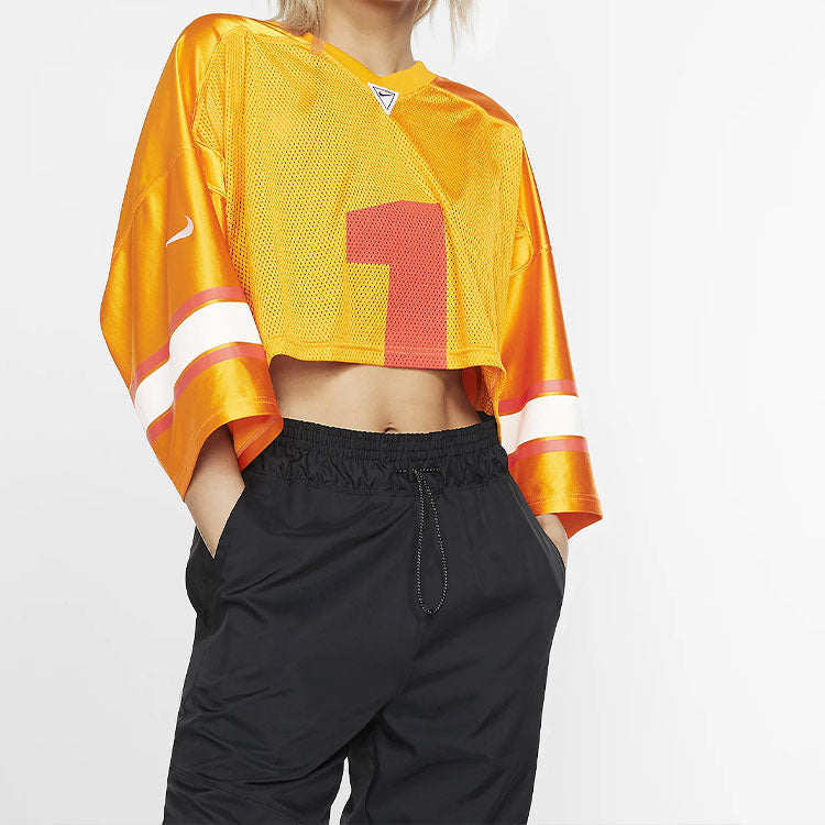 (WMNS) Nike Lab Collection Rugby Short Sleeve 'Yellow' AR5967-833