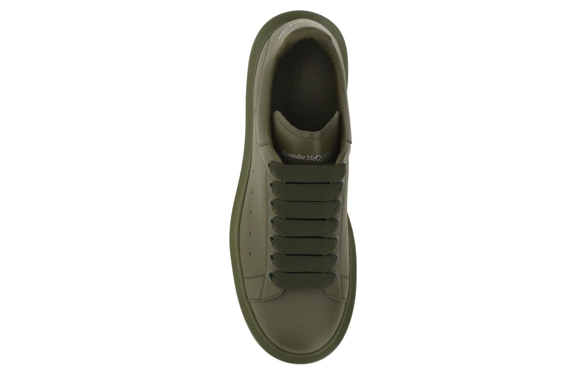 Alexander McQueen Oversized Sneakers 'Olive Green' 727388WHTQ43211