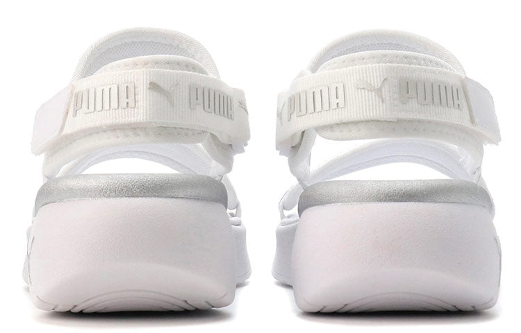 (WMNS) PUMA Sportie Sandal 'White Metallic Silver' 381172-02