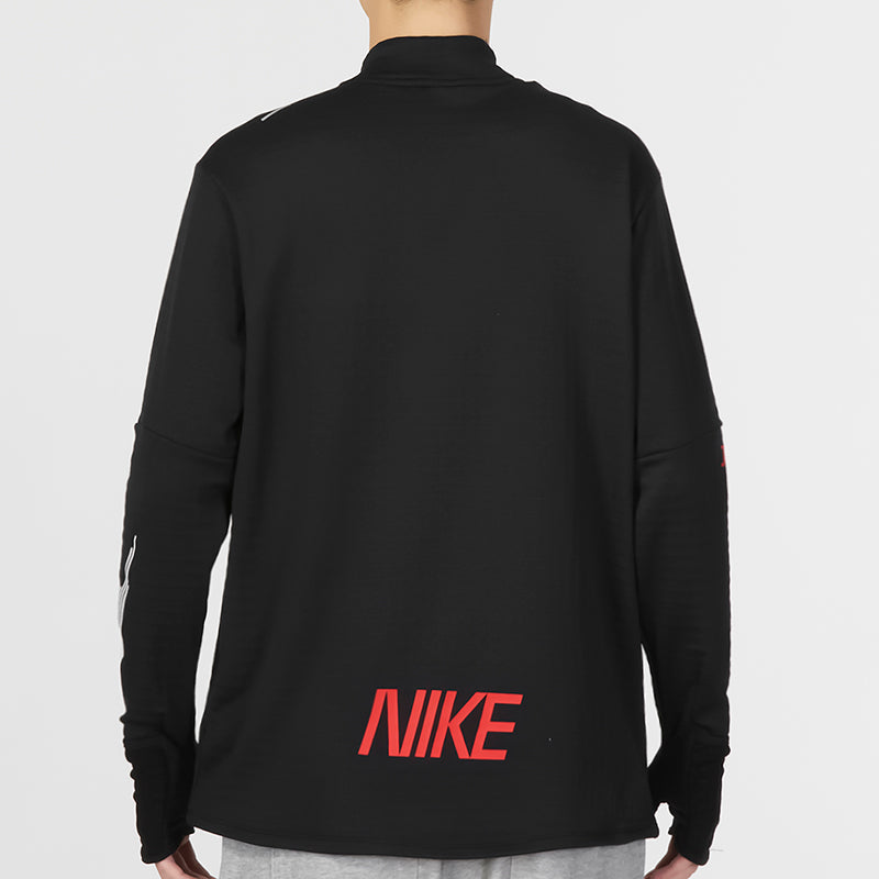 Nike Therma FIT Repel Element Long Sleeves Tee 'Black Red' FD4064-010