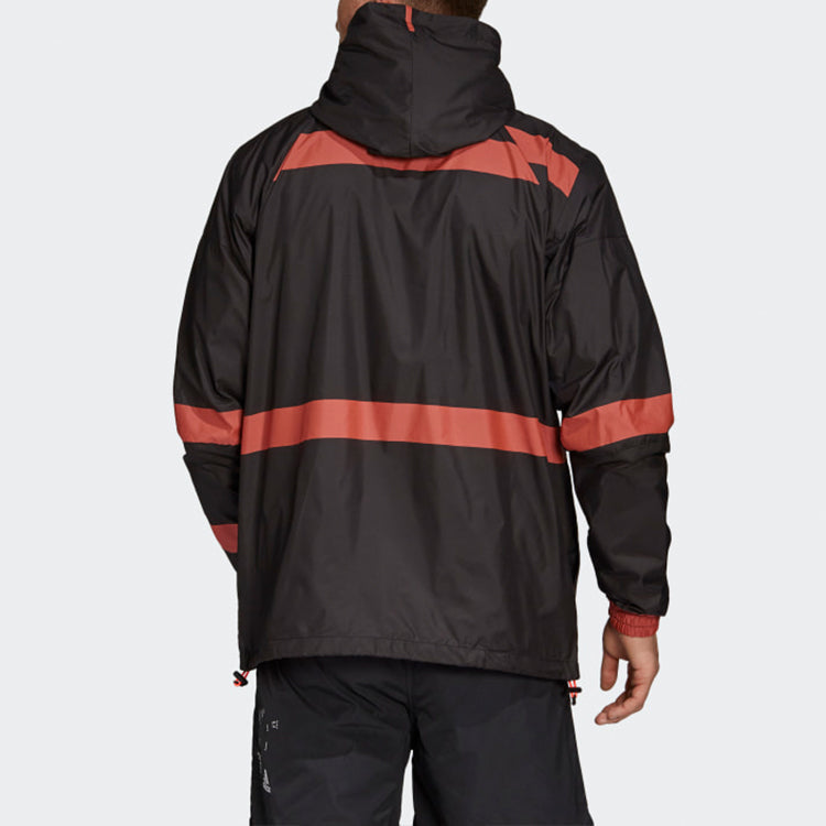 adidas Sports Training Woven Hooded Jacket Black FL3612