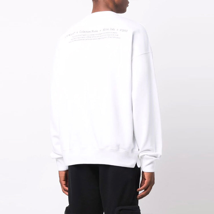 Men's Off-White FW21 Caravaggio Printing Loose Fit White OMBA054F21FLE0100184
