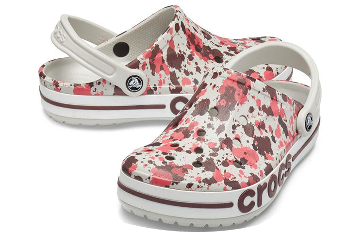 Crocs Bayaband Printed Classic Clogs 'White Brown Red' 205840-1CD