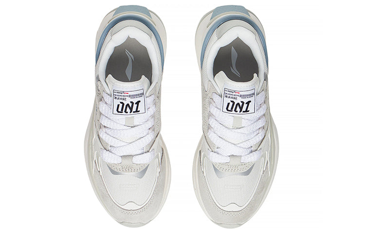 (WMNS) Li-Ning 001 Moment 3M 'Grey White Blue' AGCS110-1