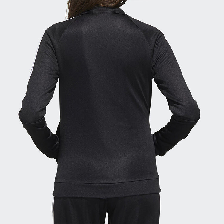 (WMNS) adidas Stand Collar Casual Sports Jacket Black FL0170