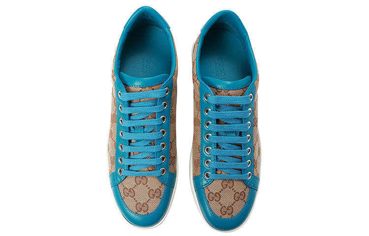 (WMNS) Gucci Brooklyn GG Supreme Low 'Beige Blue' 354328-FTAZ0-9774