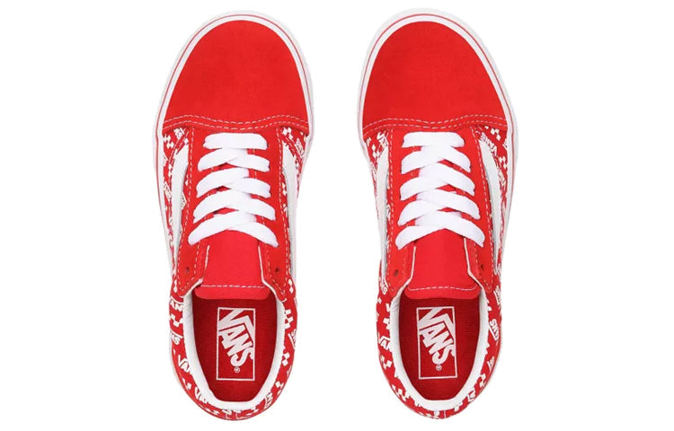 (PS) Vans Logo Repeat Old Skool 'Red White' VN0A4BUUW35
