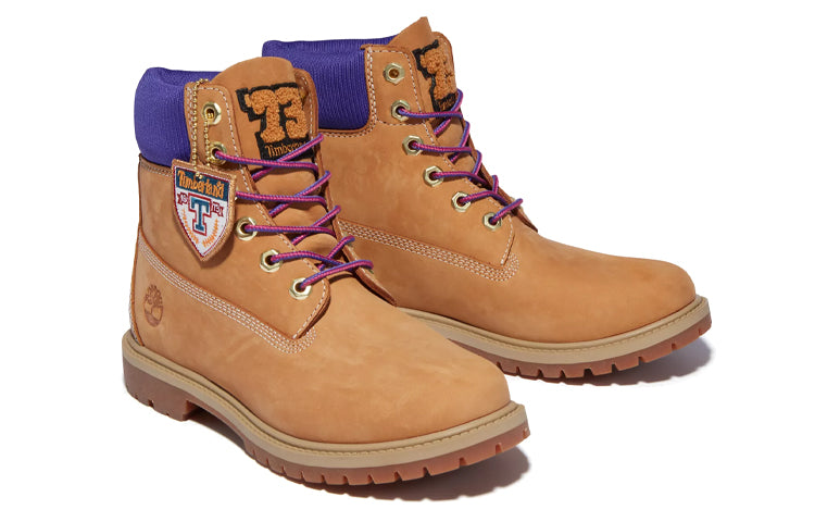 (WMNS) Timberland 6 Inch Heritage Cupsole Boots 'Wheat Nubuck with Purple' A44KP231