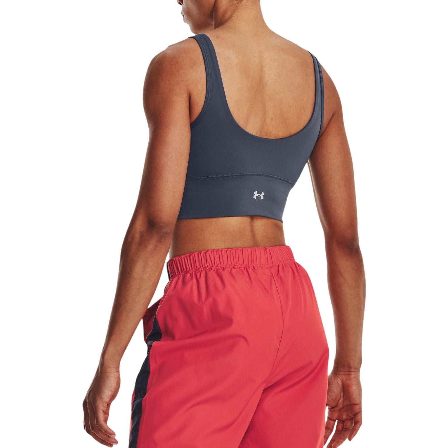 (WMNS) Under Armour Meridian Fitted Crop Tank 'Storm Grey' 1373924-044
