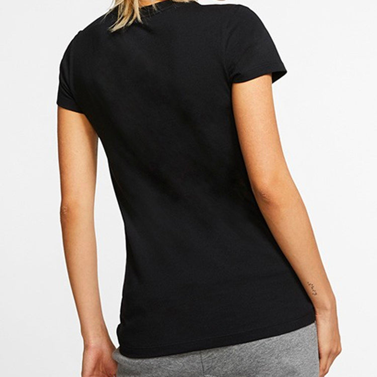(WMNS) Nike Sportswear Tee JDI Basic Printed Short Sleeve TEE Black CI1384-010