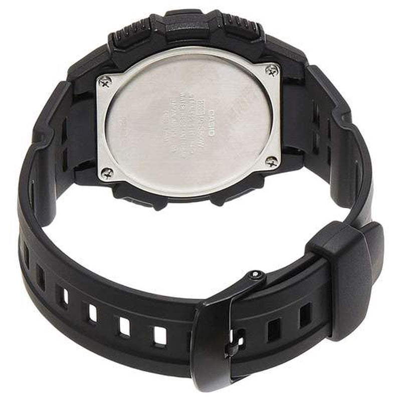 CASIO Waterproof Sports Shockproof Solar Powered Mens BlackOrange Analog AQ-S800W-1B2