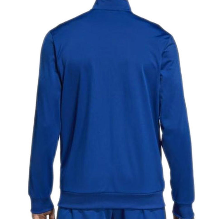 adidas Stand Collar Stripe Windproof Sports Jacket Blue DU0449