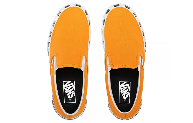 Vans Classic Slip-On Stacked 'Logo Stack - Bright Marigold' VN0A4TZV1LC