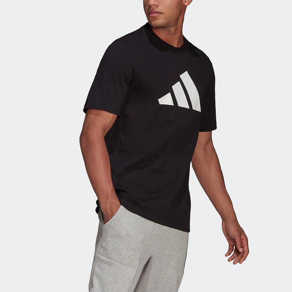 adidas M Fi Tee Bos A Logo Printing Round Neck Sports Short Sleeve Black GP9503
