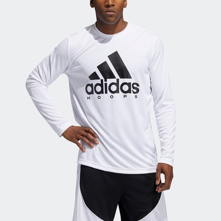 adidas Hoops LS Basketball Long Sleeves 'White' GP4022