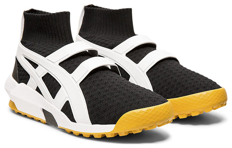 Onitsuka Tiger Knit Trainer Black White Yellow 1183A418-001