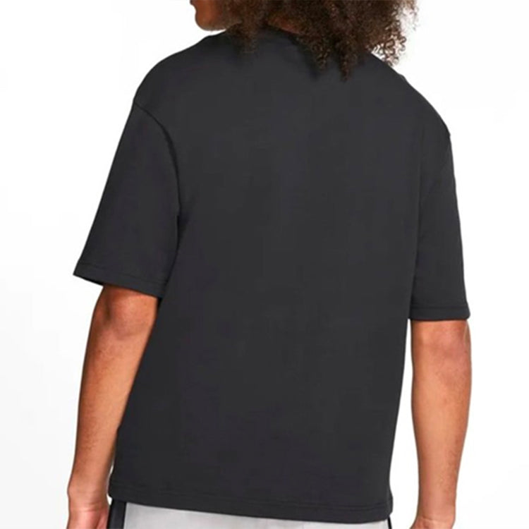 Air Jordan Cursive Logo Sports Short Sleeve Black CD5607-010