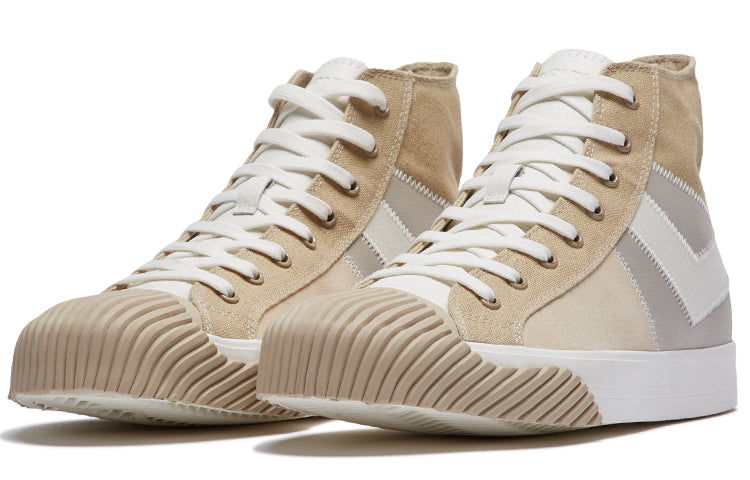 (WMNS) PONY Casual Canvas Shoes Beige/Grey 01W1SH06LG