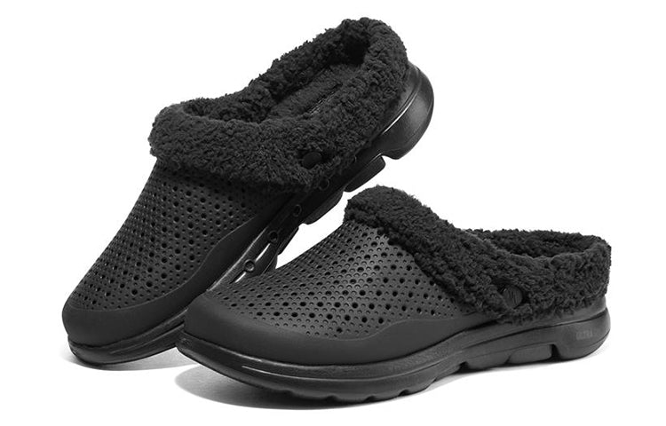 Skechers Go Walk 5 Fleece 'Black' 243014-BKGY