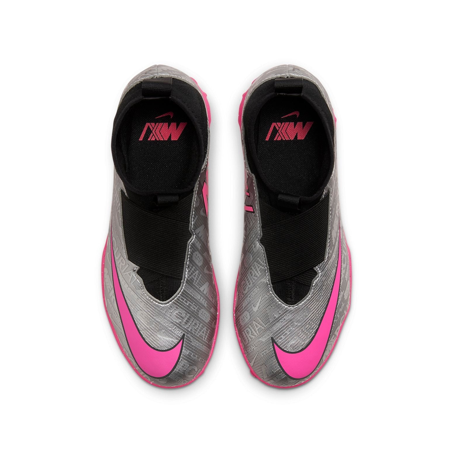 (GS) Nike Jr Mercurial Superfly 9 Acad 25 TF Turf 'Silver Hyper Pink' FJ2033-060