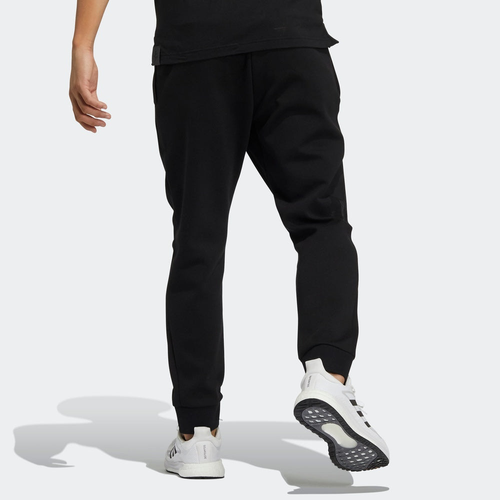 Men's adidas Solid Color Small Logo Sports Stylish Long Pants/Trousers Black H39255