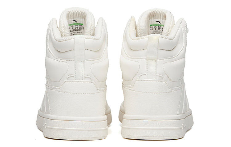 (WMNS) ANTA Skateboarding Series Sneakers High 'Ivory' 122138071-1