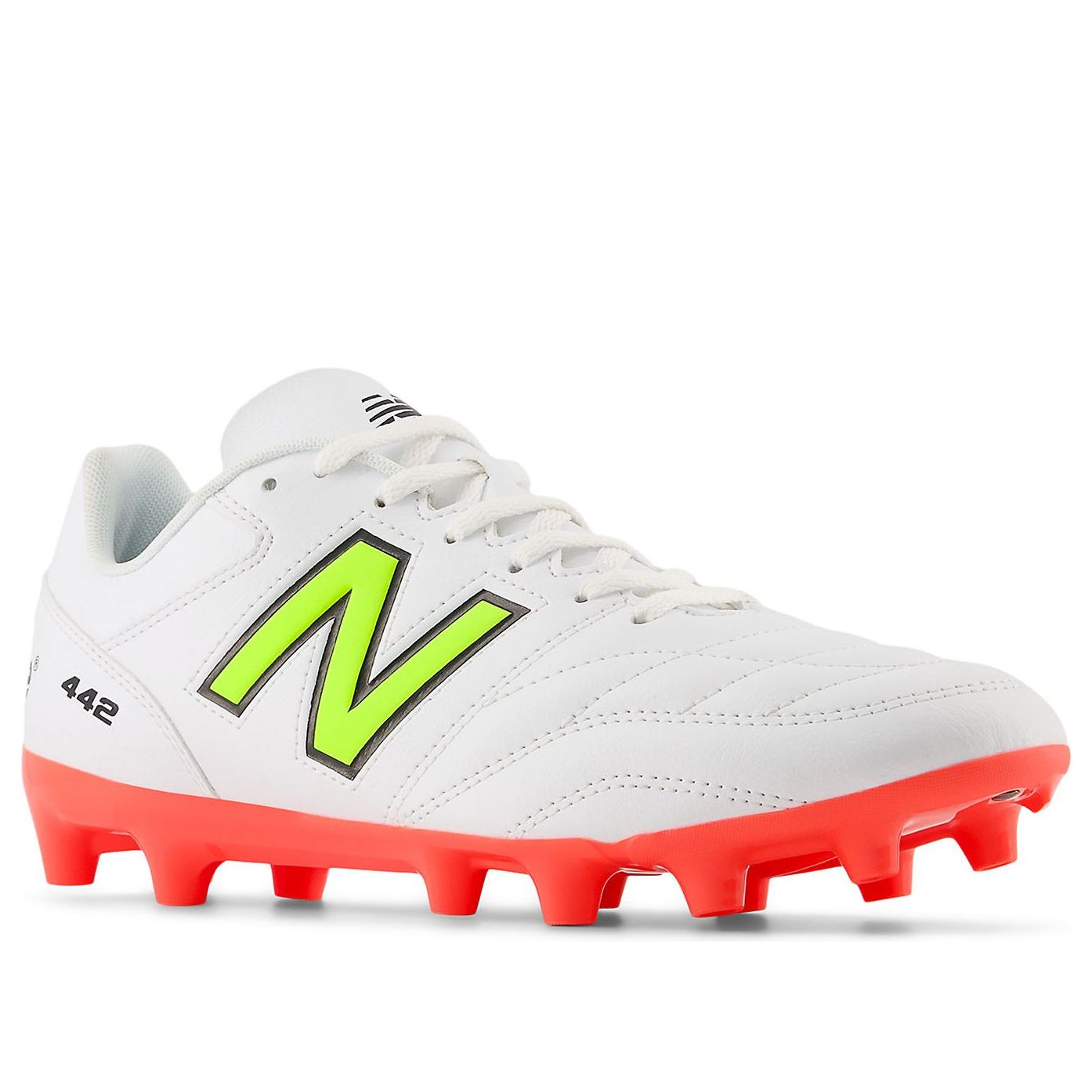 New Balance 442v2 Academy HG 2E 'White Neo Flame Pixel Green' MS43HIB2