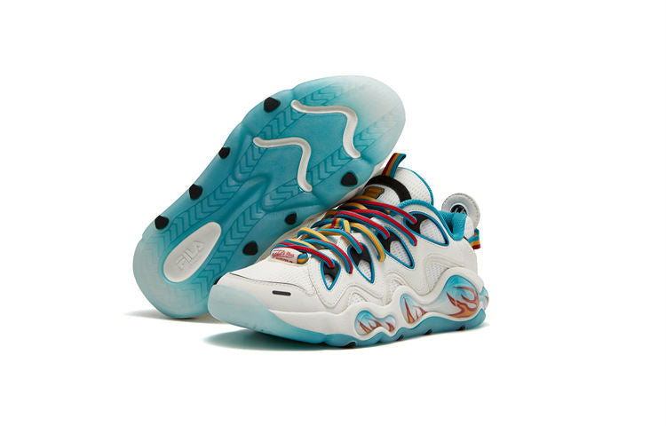 FILA FUSION x Mitchell & Ness Bank Vertical Sneakers 'White Blue' T12M343217FBS