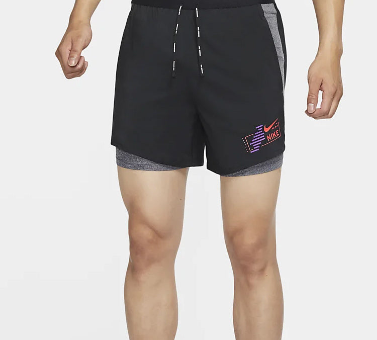Nike FLEX STRIDE FUTURE FAST 2-IN-1 Running Shorts Black CU5475-010