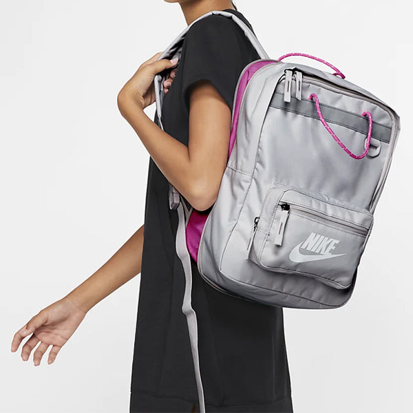 Nike Tanjun Backpack Reflective Athleisure Sports Training Gym Silver Gray BA5927-078