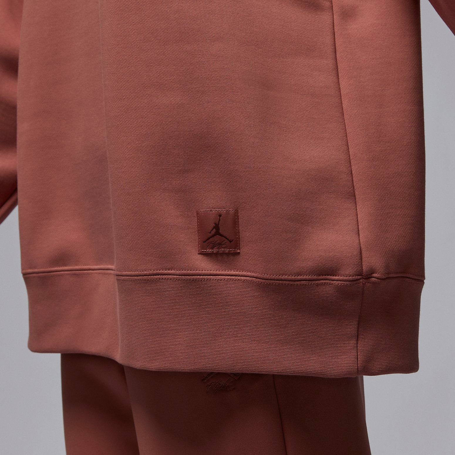 (WMNS) Air Jordan Flight Fleece Crew-neck Sweatshirt 'Sky J Orange' FB5117-810