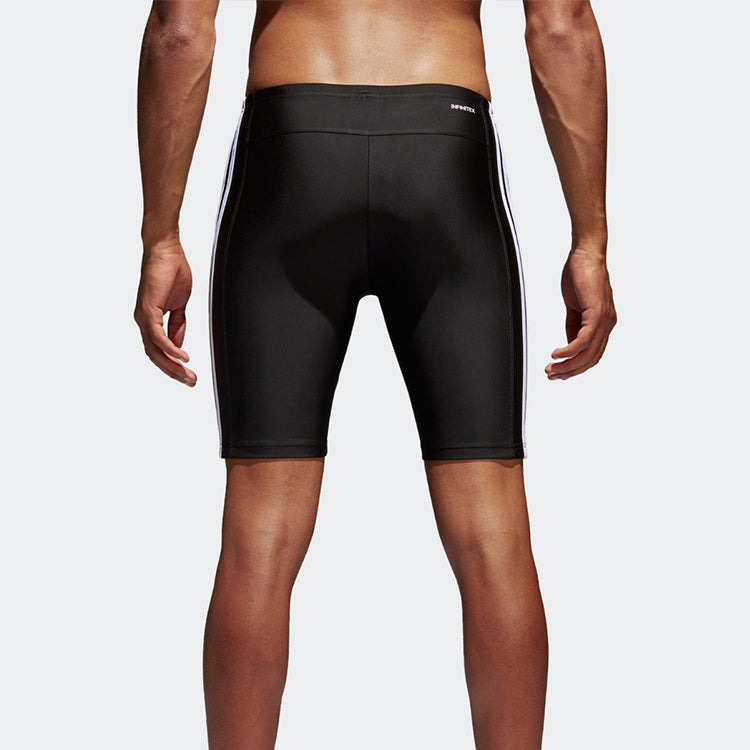 adidas Infinitex Stripe Knee-Length Elastic Shorts Black BP9503