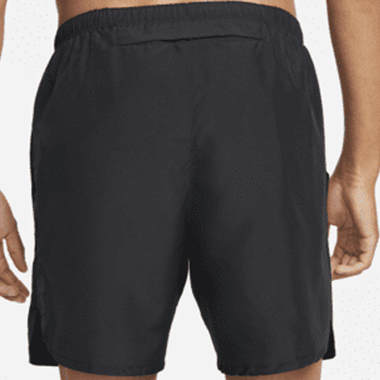 Nike SS22 Dri-FIT Solid Color Quick Dry Breathable Back Pocket Running Shorts Black DM4820-010